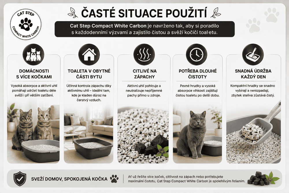 Průvodce používáním steliva Cat Step Carbon